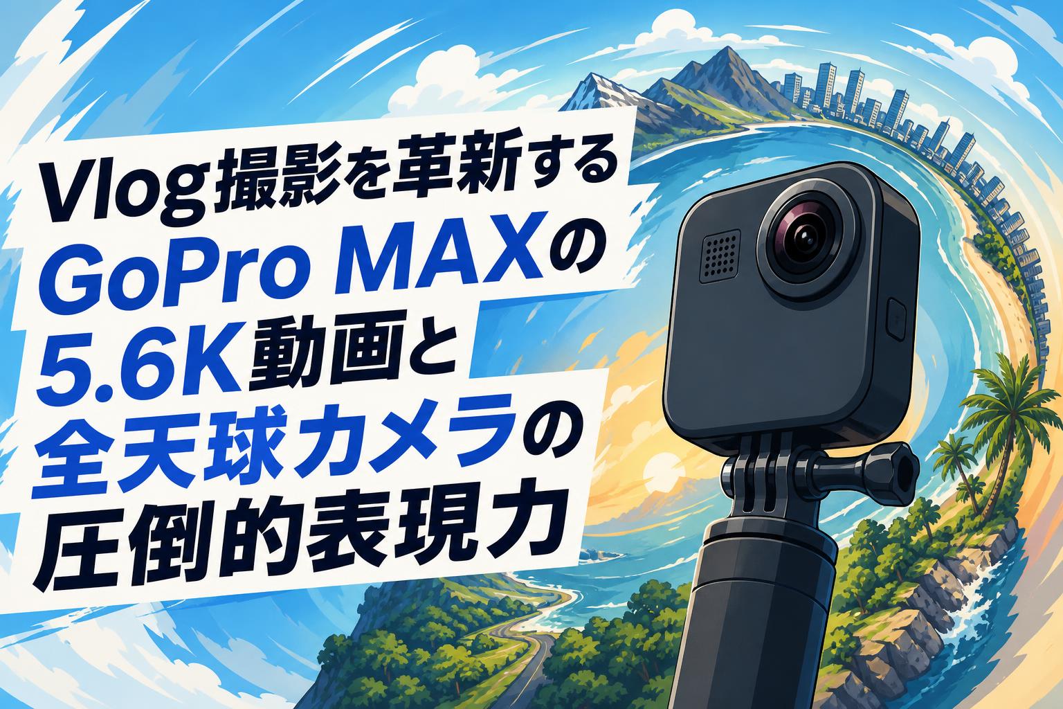 Vlog撮影を革新するGoPro MAXの5.6K動画と全天球カメラの圧倒的表現力