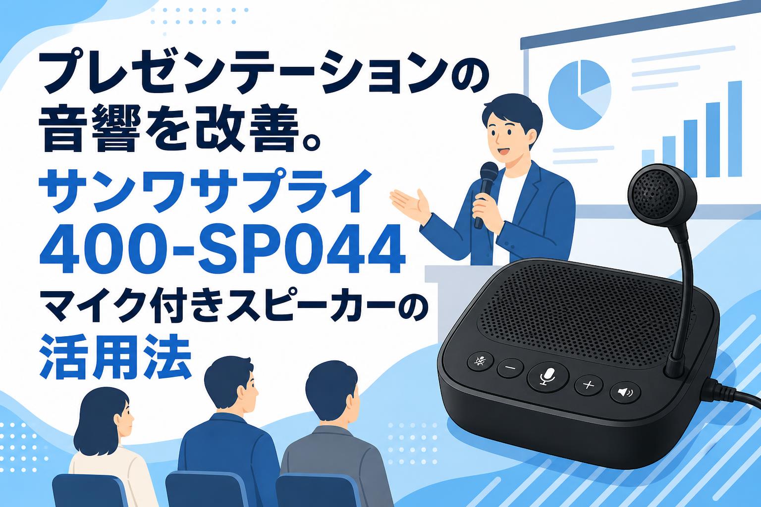 プレゼンテーションの音響を改善。サンワサプライ400-SP044マイク付きスピーカーの活用法