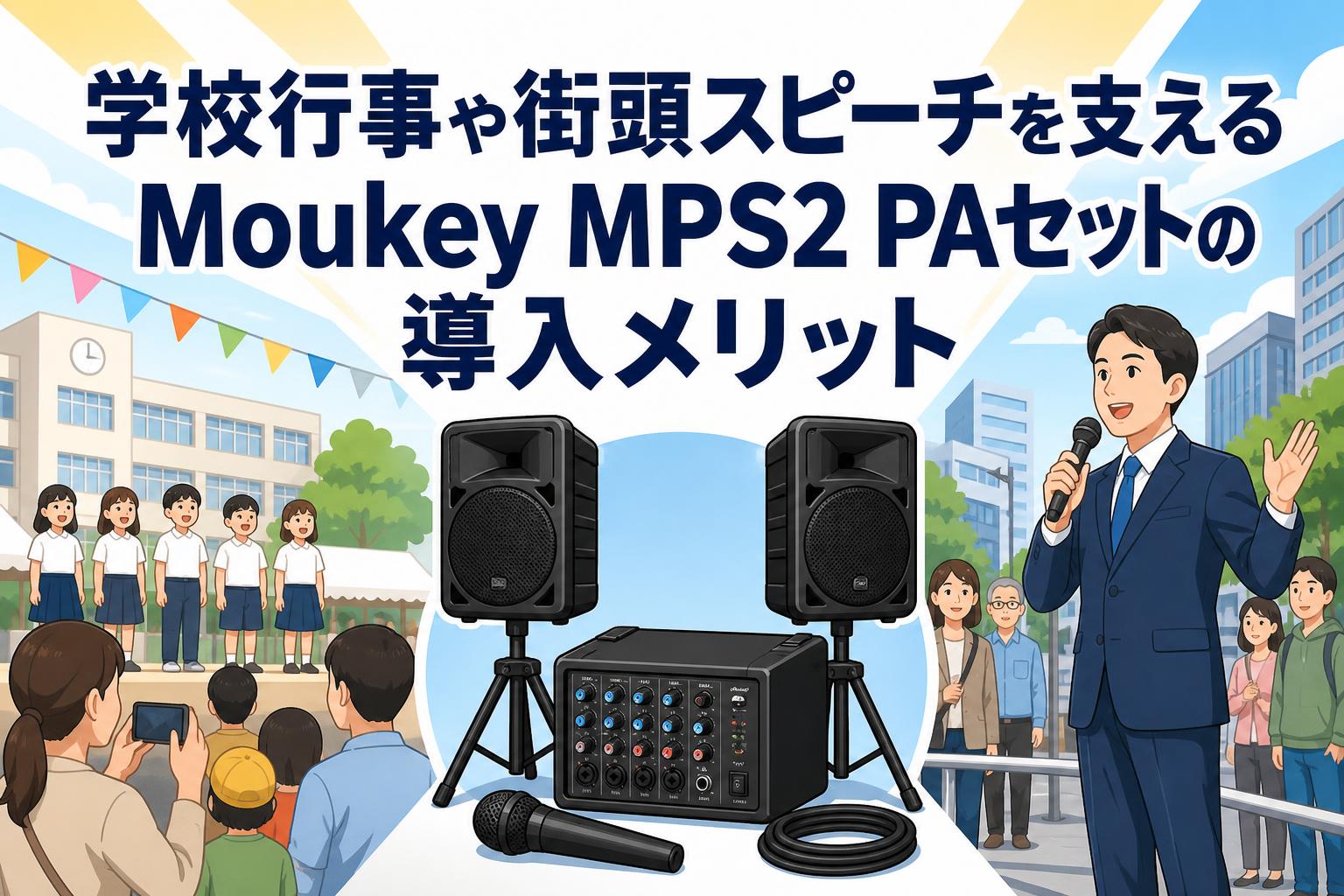 学校行事や街頭スピーチを支えるMoukey MPS2 PAセットの導入メリット