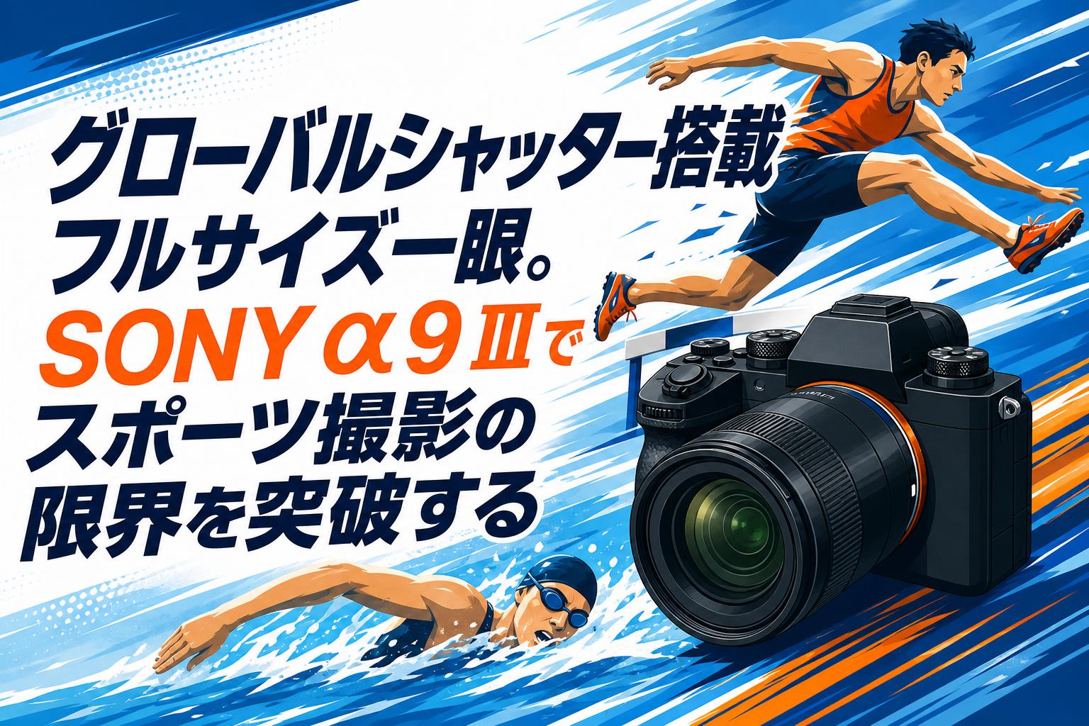 グローバルシャッター搭載フルサイズ一眼。SONY α9 Ⅲでスポーツ撮影の限界を突破する