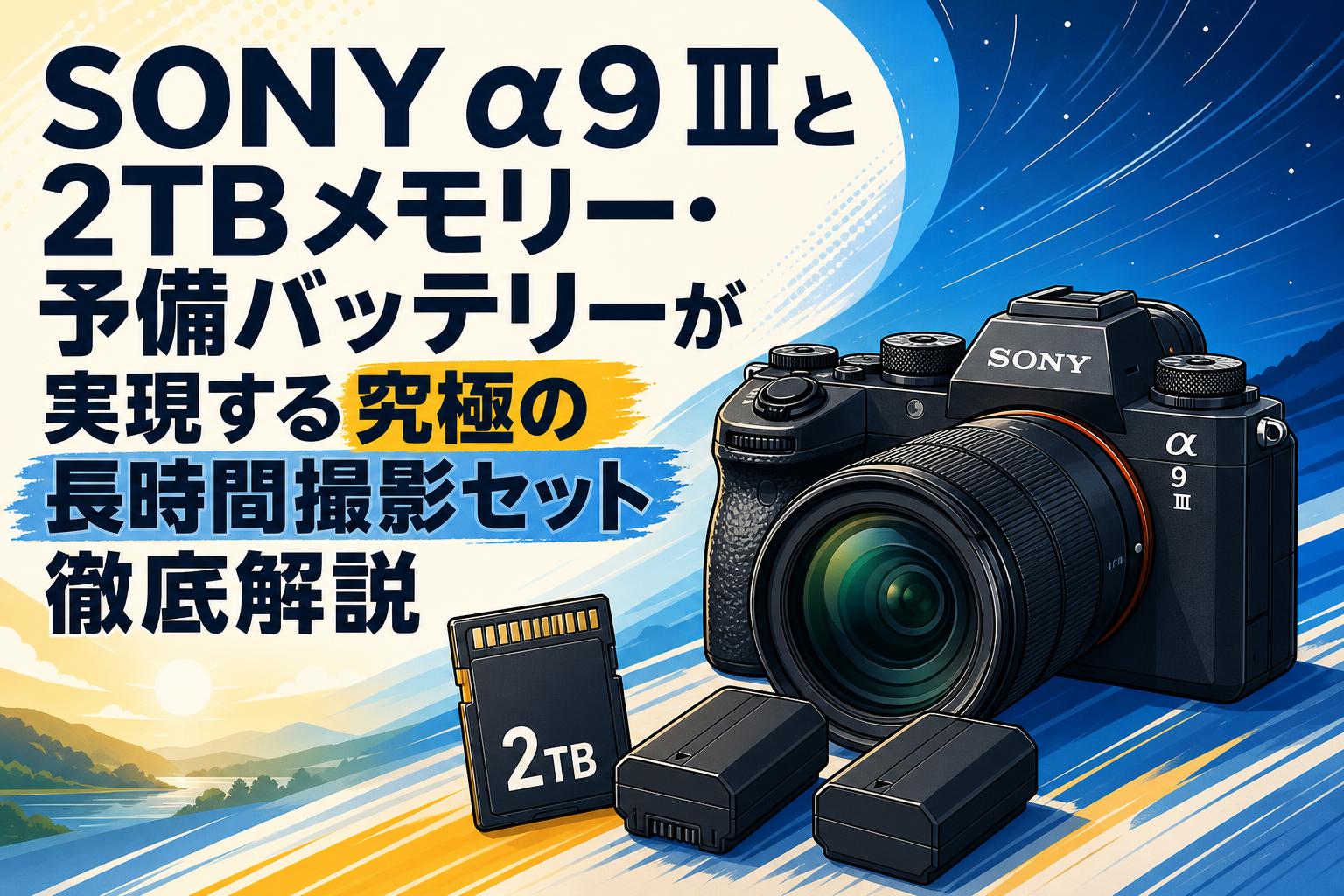 SONY α9 Ⅲと2TBメモリー・予備バッテリーが実現する究極の長時間撮影セット徹底解説