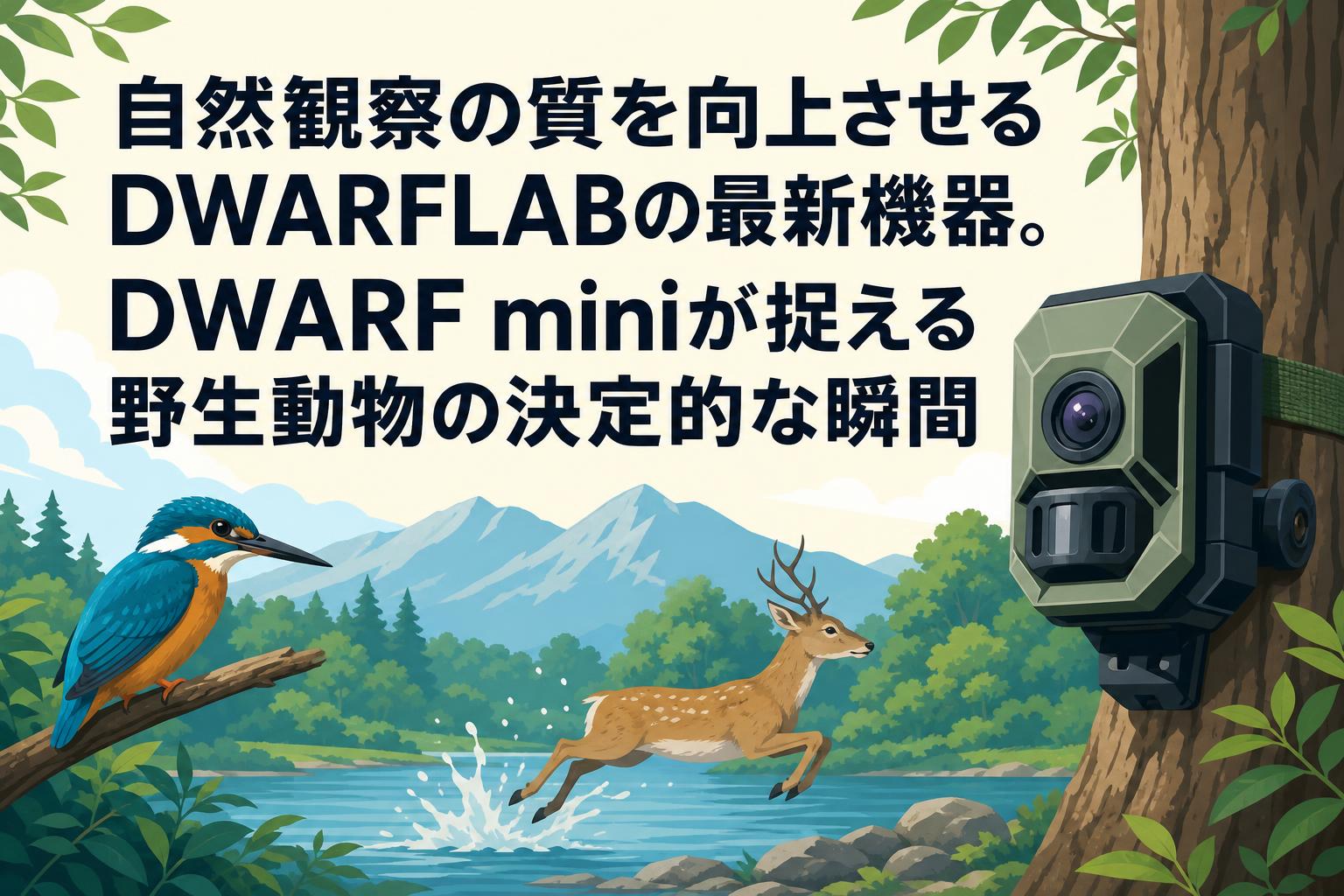 自然観察の質を向上させるDWARFLABの最新機器。DWARF miniが捉える野生動物の決定的な瞬間