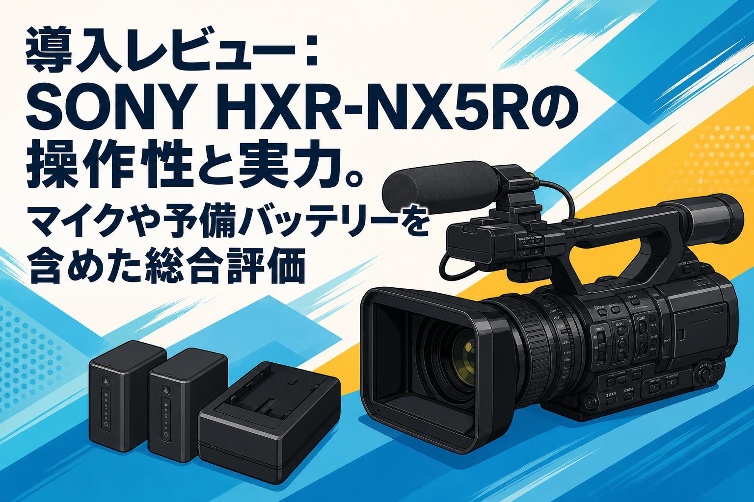 導入レビュー：SONY HXR-NX5Rの操作性と実力。マイクや予備バッテリーを含めた総合評価