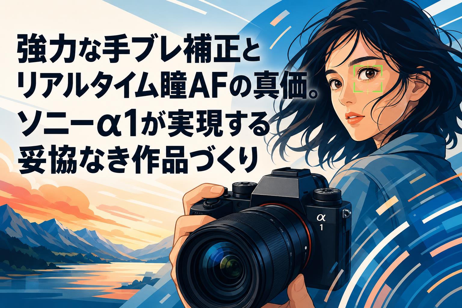 強力な手ブレ補正とリアルタイム瞳AFの真価。ソニーα1が実現する妥協なき作品づくり