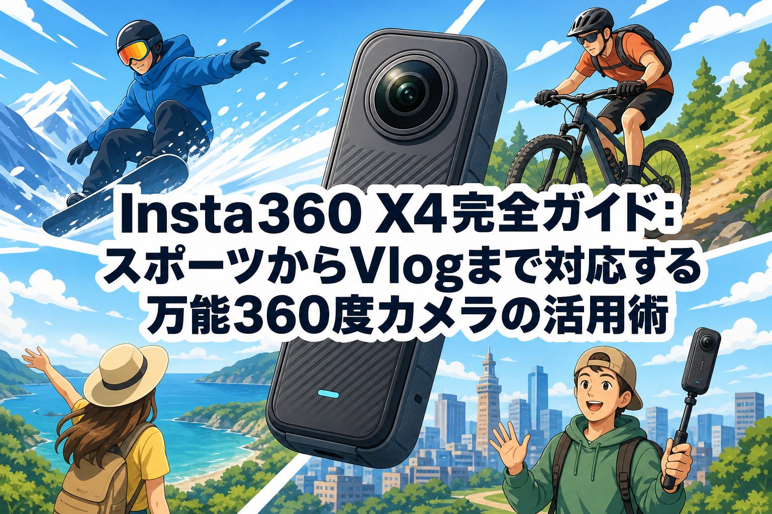 Insta360 X4完全ガイド：スポーツからVlogまで対応する万能360度カメラの活用術