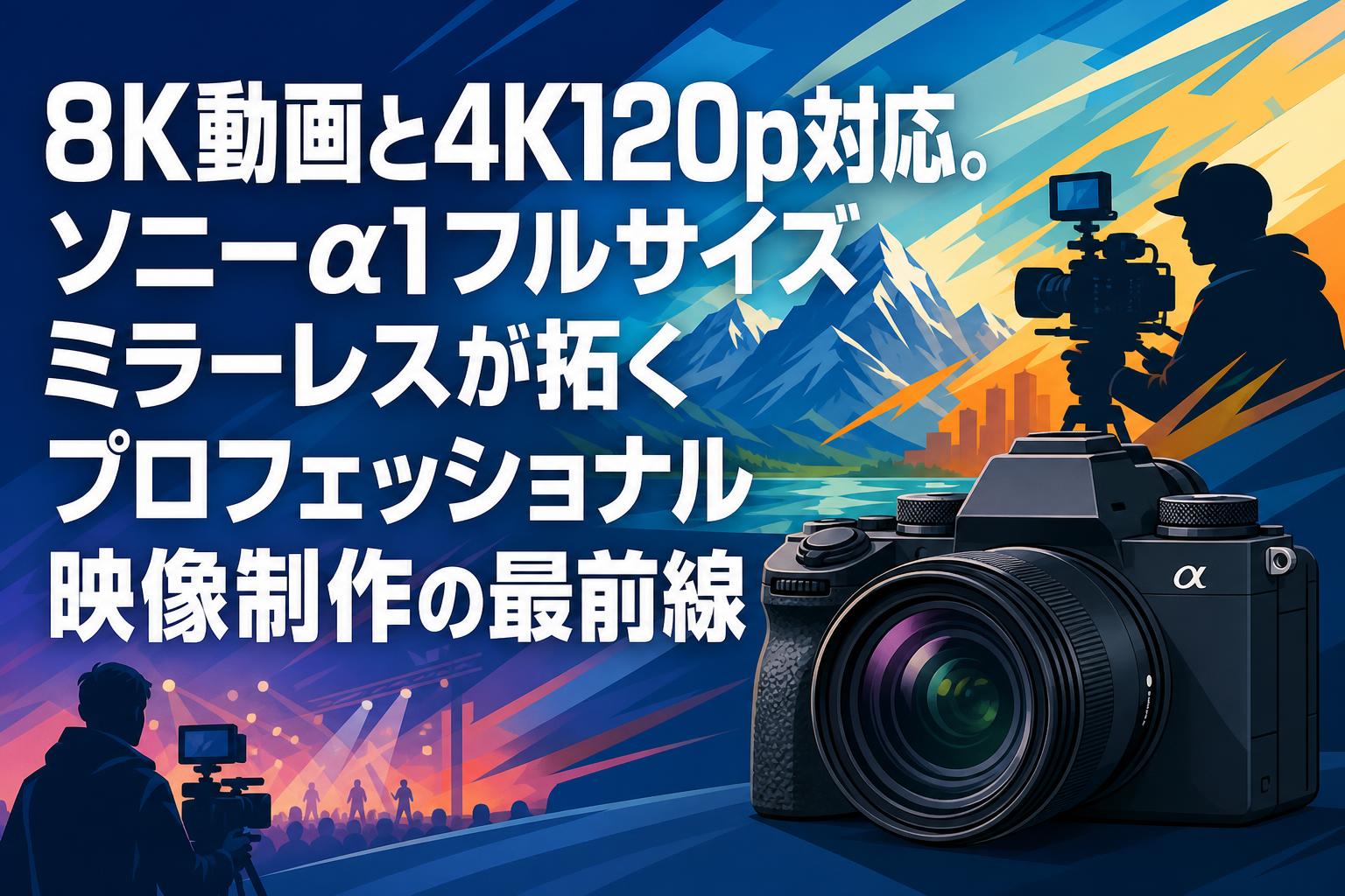 8K動画と4K120p対応。ソニーα1フルサイズミラーレスが拓くプロフェッショナル映像制作の最前線