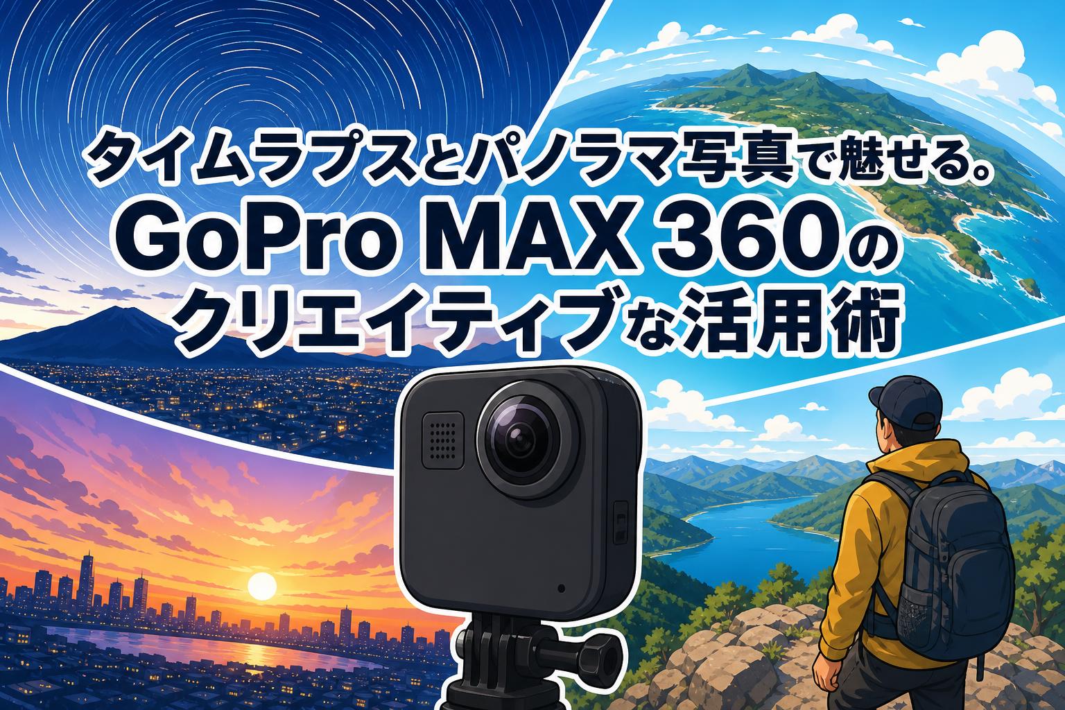 タイムラプスとパノラマ写真で魅せる。GoPro MAX 360のクリエイティブな活用術