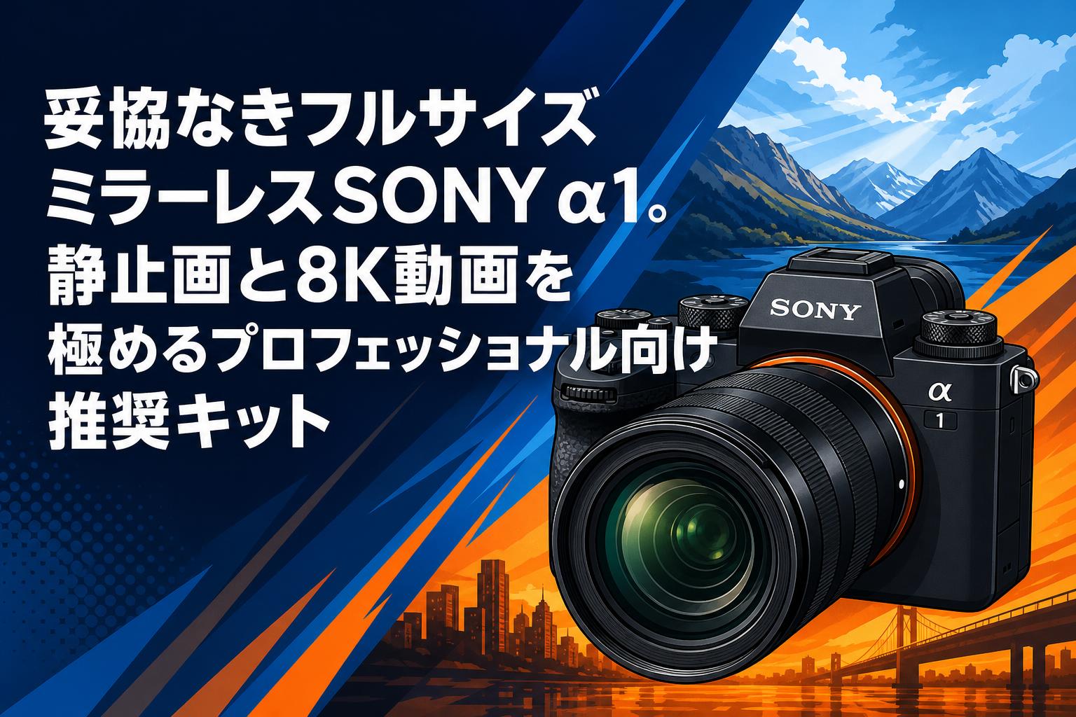 妥協なきフルサイズミラーレスSONY α1。静止画と8K動画を極めるプロフェッショナル向け推奨キット