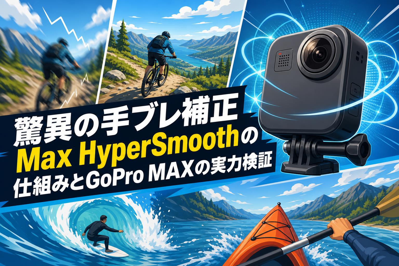 驚異の手ブレ補正Max HyperSmoothの仕組みとGoPro MAXの実力検証