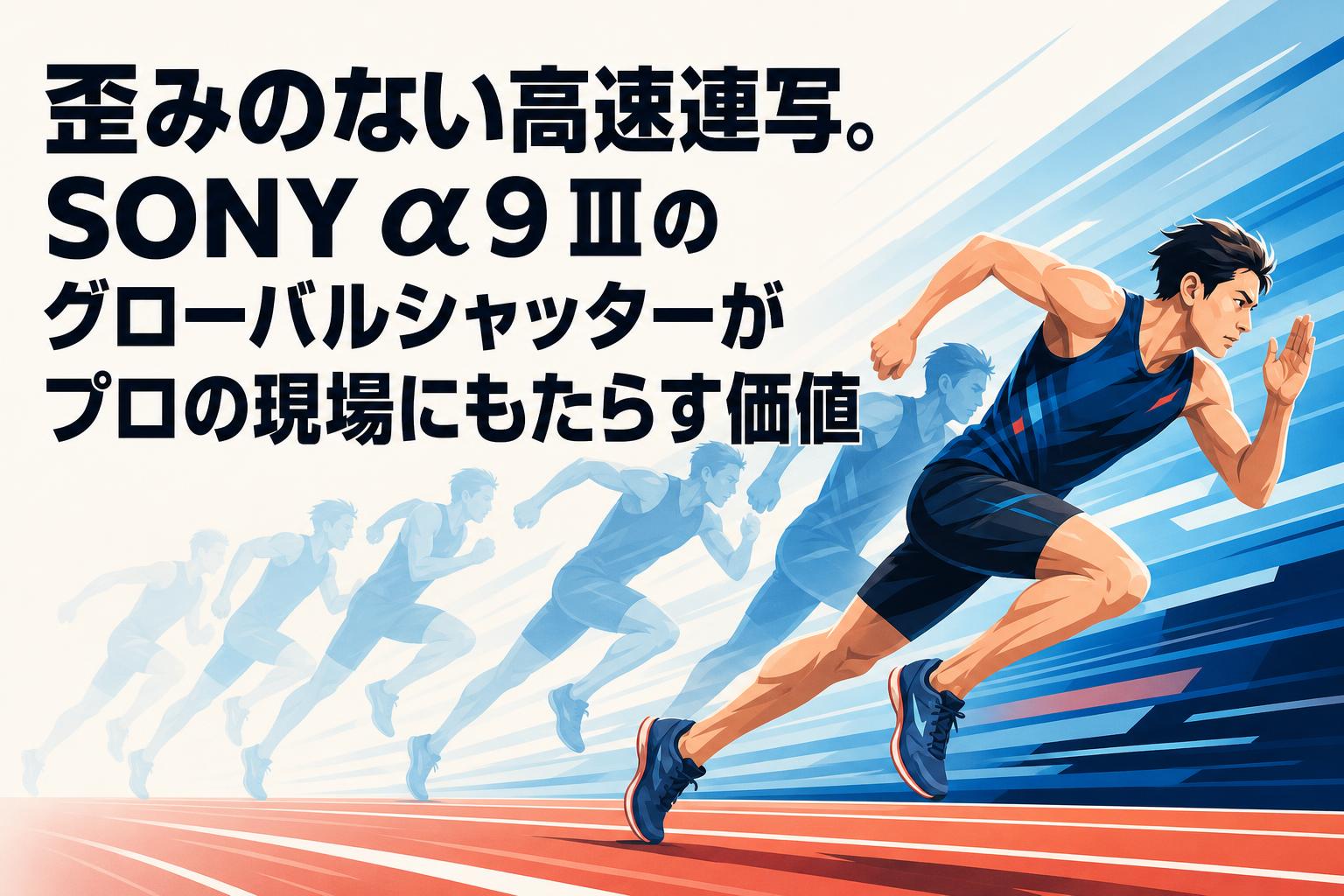 歪みのない高速連写。SONY α9 Ⅲのグローバルシャッターがプロの現場にもたらす価値