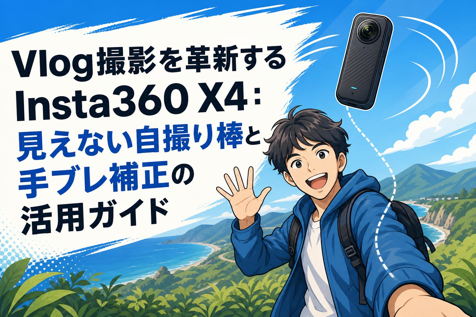 Vlog撮影を革新するInsta360 X4：見えない自撮り棒と手ブレ補正の活用ガイド