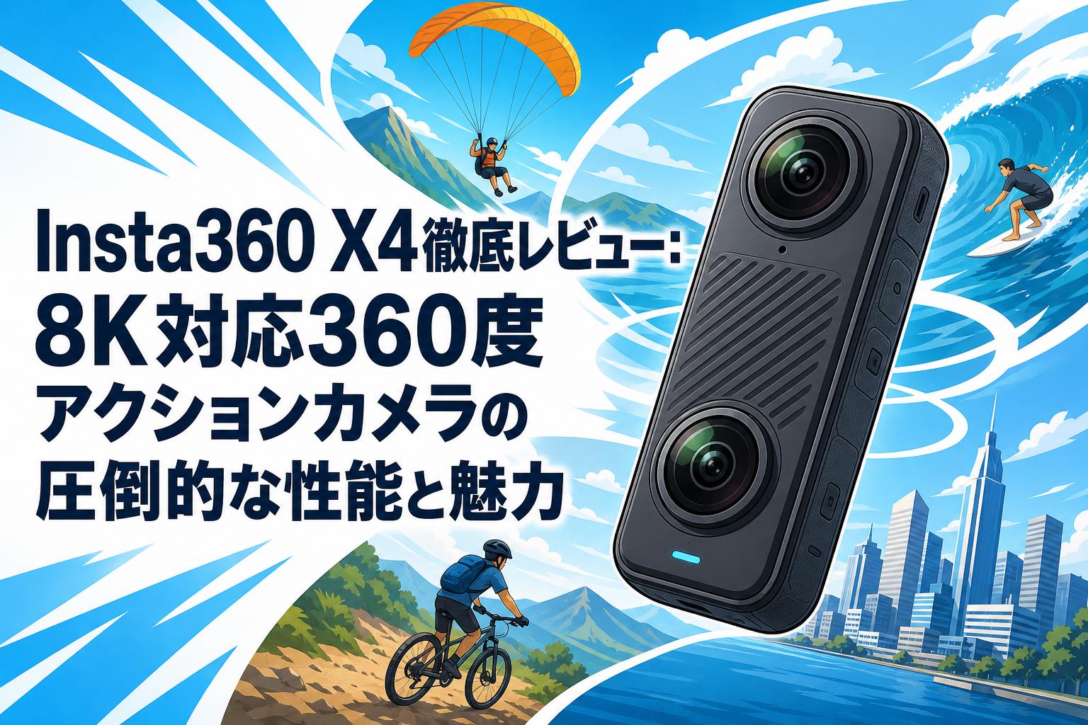 Insta360 X4徹底レビュー：8K対応360度アクションカメラの圧倒的な性能と魅力