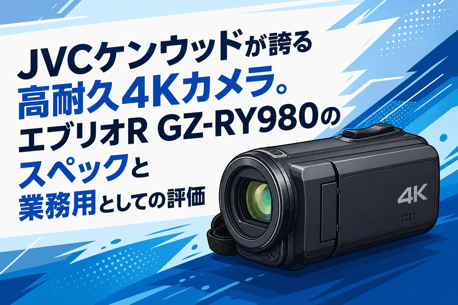 JVCケンウッドが誇る高耐久4Kカメラ。エブリオR GZ-RY980のスペックと業務用としての評価