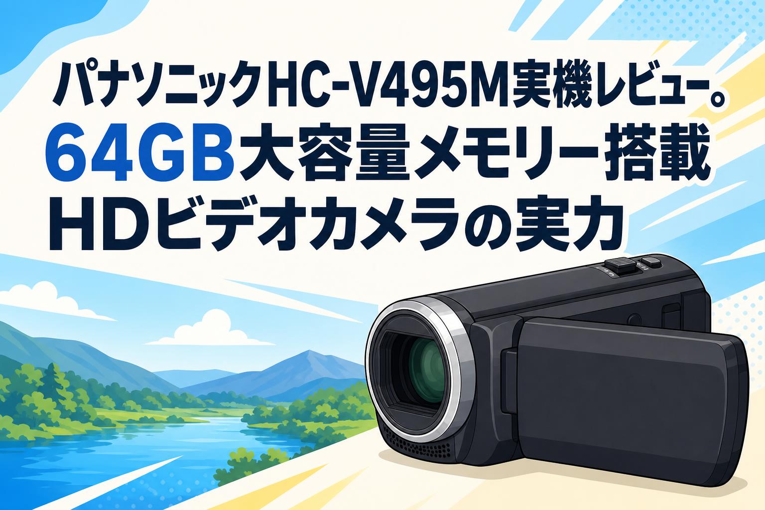 パナソニックHC-V495M実機レビュー。64GB大容量メモリー搭載HDビデオカメラの実力