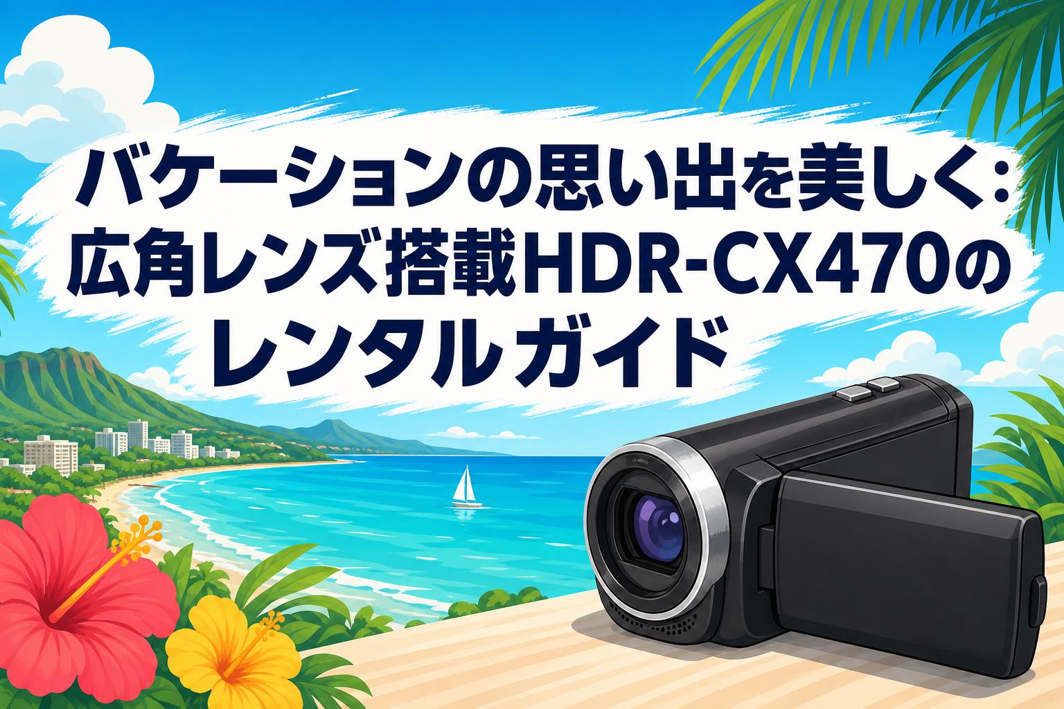 バケーションの思い出を美しく：広角レンズ搭載HDR-CX470のレンタルガイド