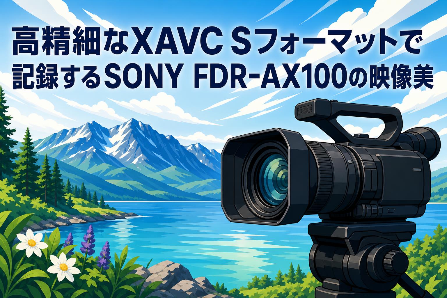 高精細なXAVC Sフォーマットで記録するSONY FDR-AX100の映像美