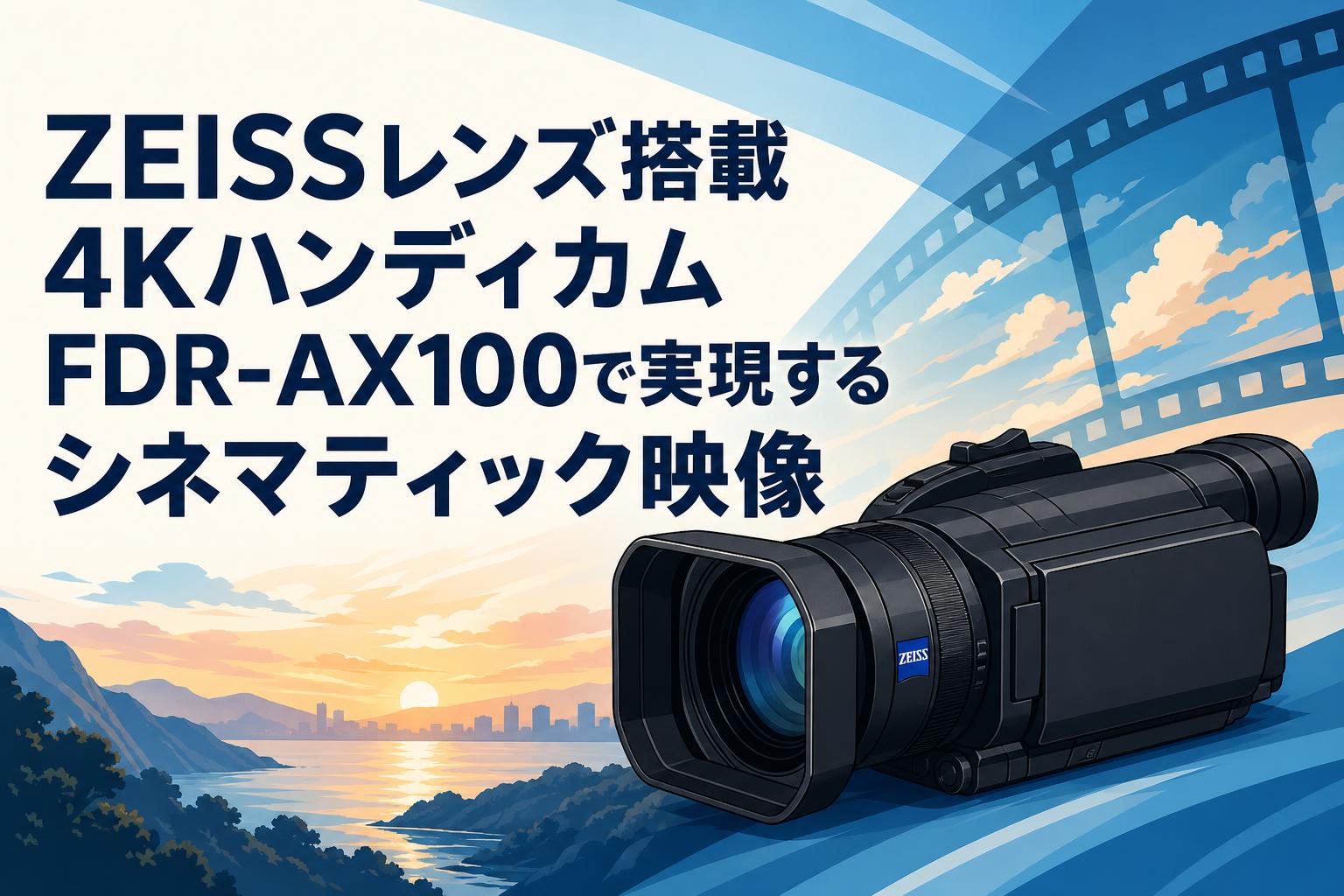 ZEISSレンズ搭載4KハンディカムFDR-AX100で実現するシネマティック映像