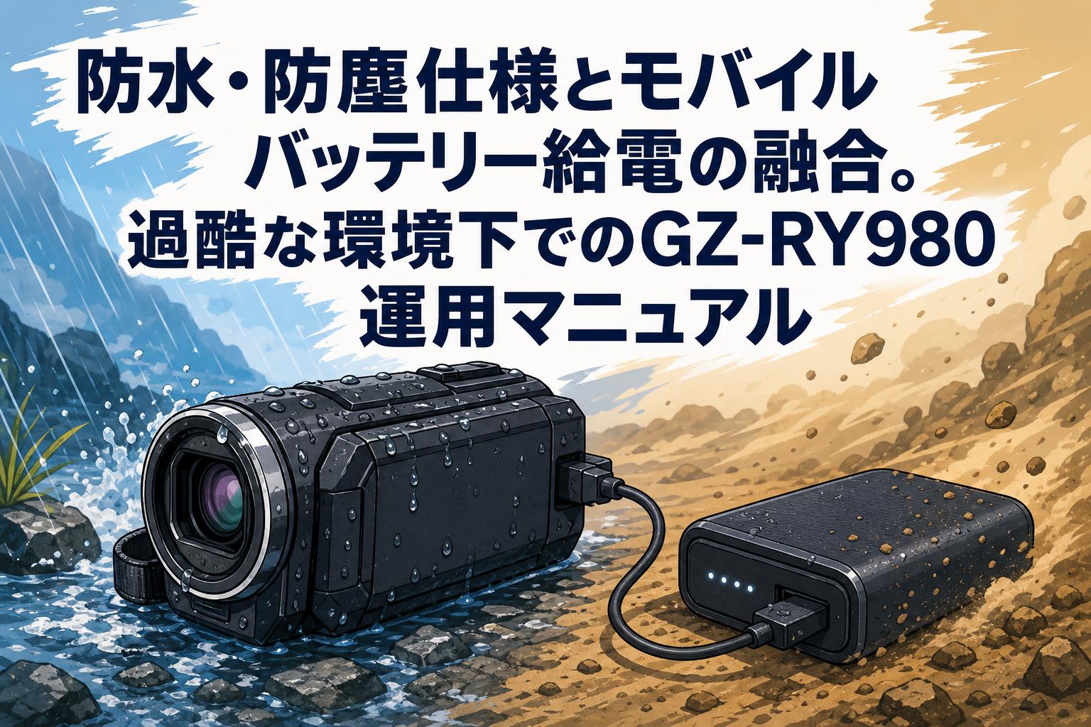 防水・防塵仕様とモバイルバッテリー給電の融合。過酷な環境下でのGZ-RY980運用マニュアル
