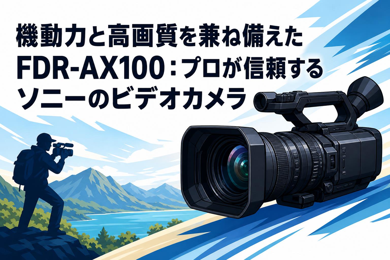 機動力と高画質を兼ね備えたFDR-AX100：プロが信頼するソニーのビデオカメラ