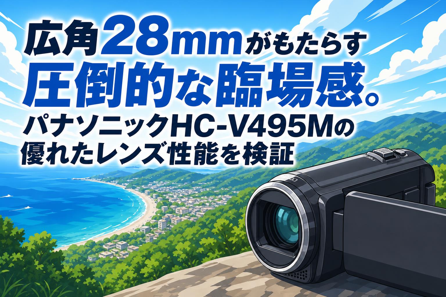 広角28mmがもたらす圧倒的な臨場感。パナソニックHC-V495Mの優れたレンズ性能を検証
