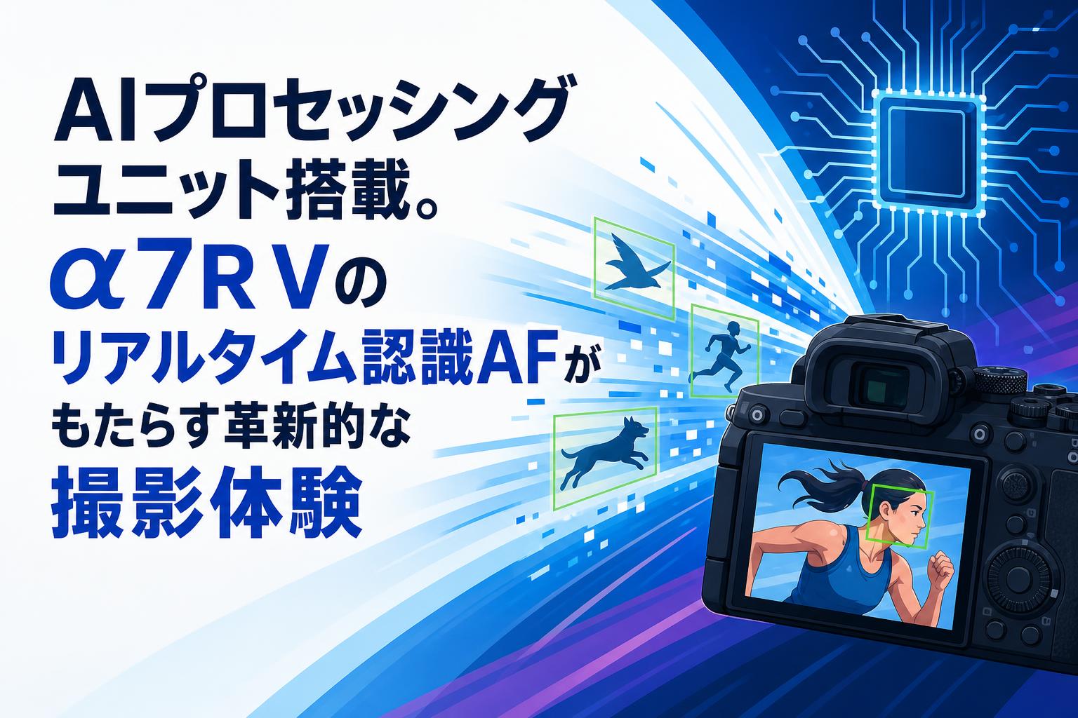AIプロセッシングユニット搭載。α7R Vのリアルタイム認識AFがもたらす革新的な撮影体験