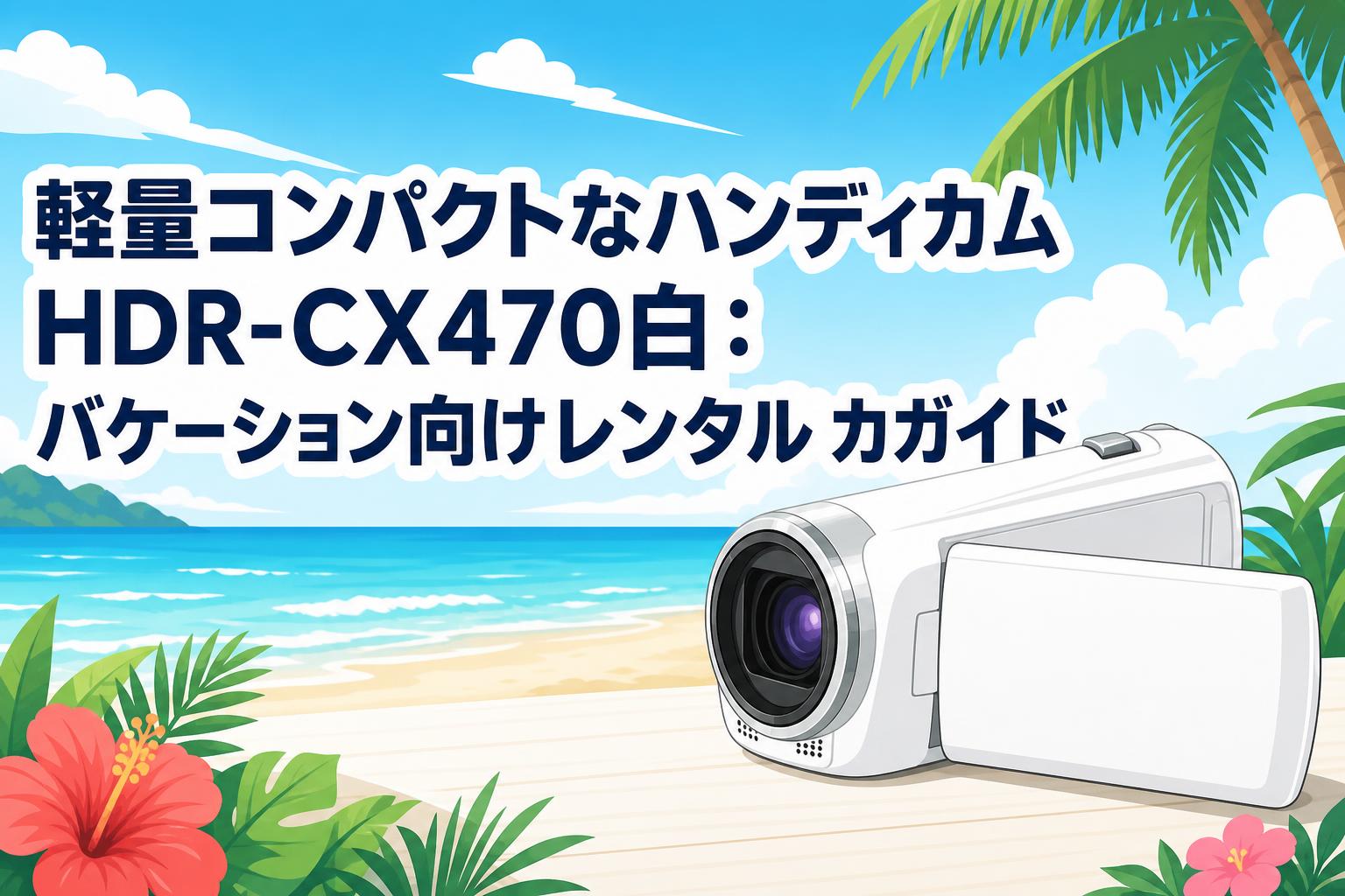 軽量コンパクトなハンディカムHDR-CX470白：バケーション向けレンタルガイド