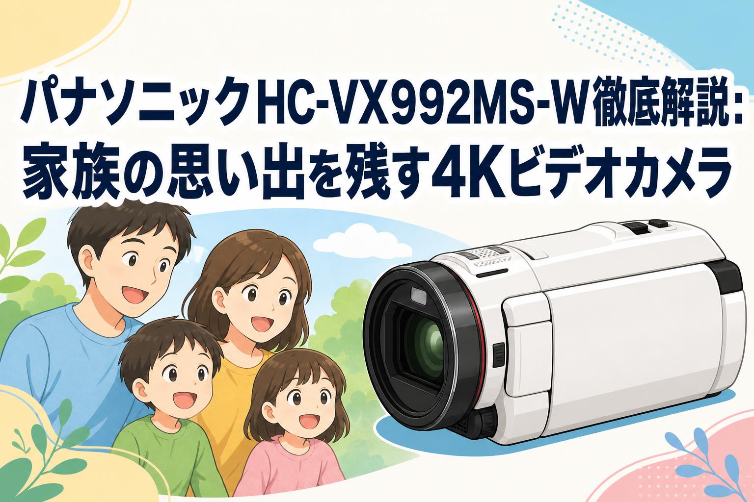パナソニックHC-VX992MS-W徹底解説：家族の思い出を残す4Kビデオカメラ