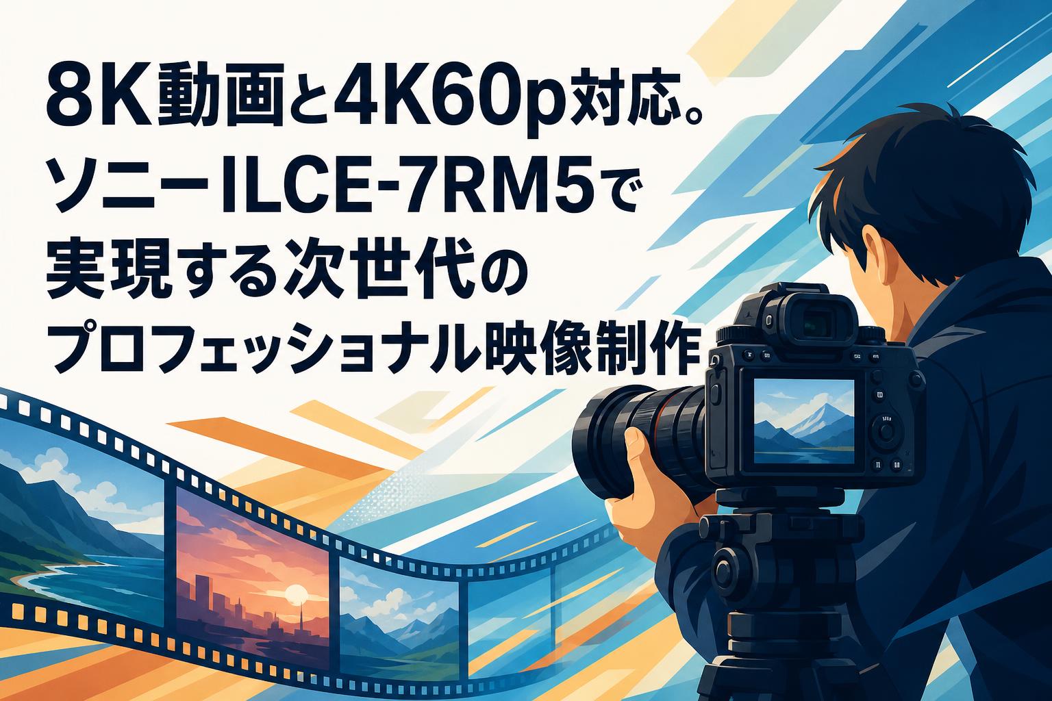 8K動画と4K60p対応。ソニーILCE-7RM5で実現する次世代のプロフェッショナル映像制作