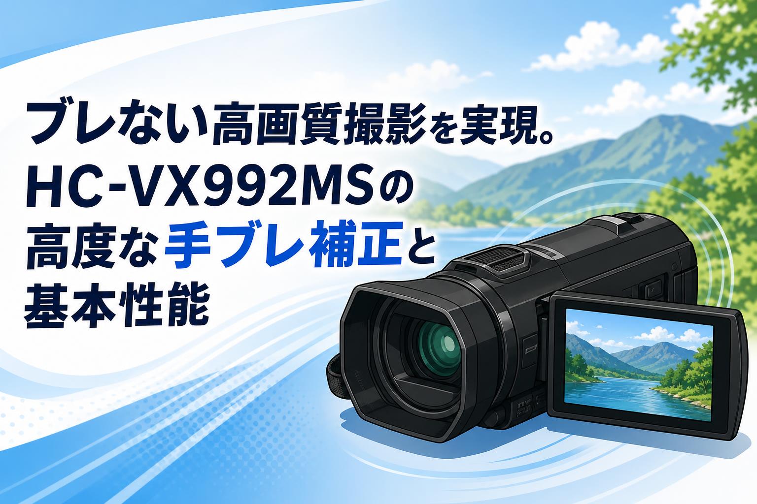 ブレない高画質撮影を実現。HC-VX992MSの高度な手ブレ補正と基本性能