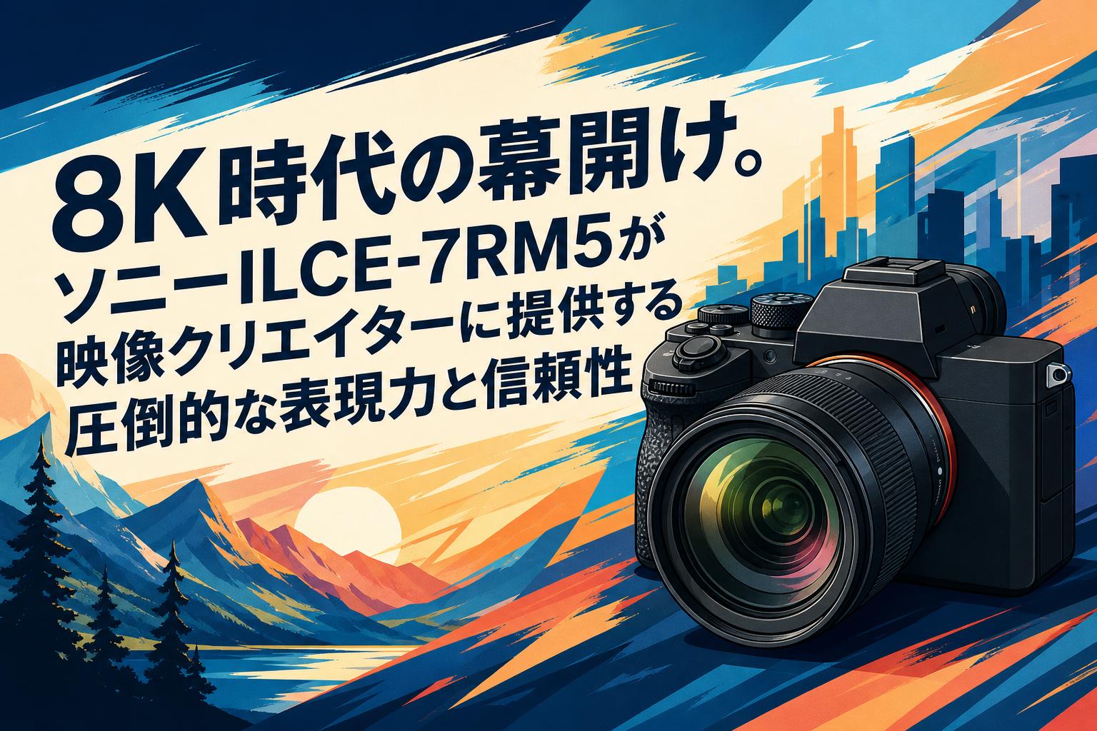 8K時代の幕開け。ソニーILCE-7RM5が映像クリエイターに提供する圧倒的な表現力と信頼性