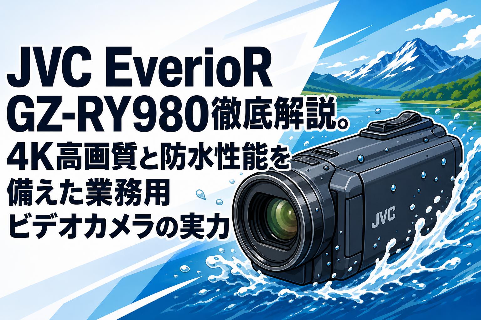 JVC EverioR GZ-RY980徹底解説。4K高画質と防水性能を備えた業務用ビデオカメラの実力