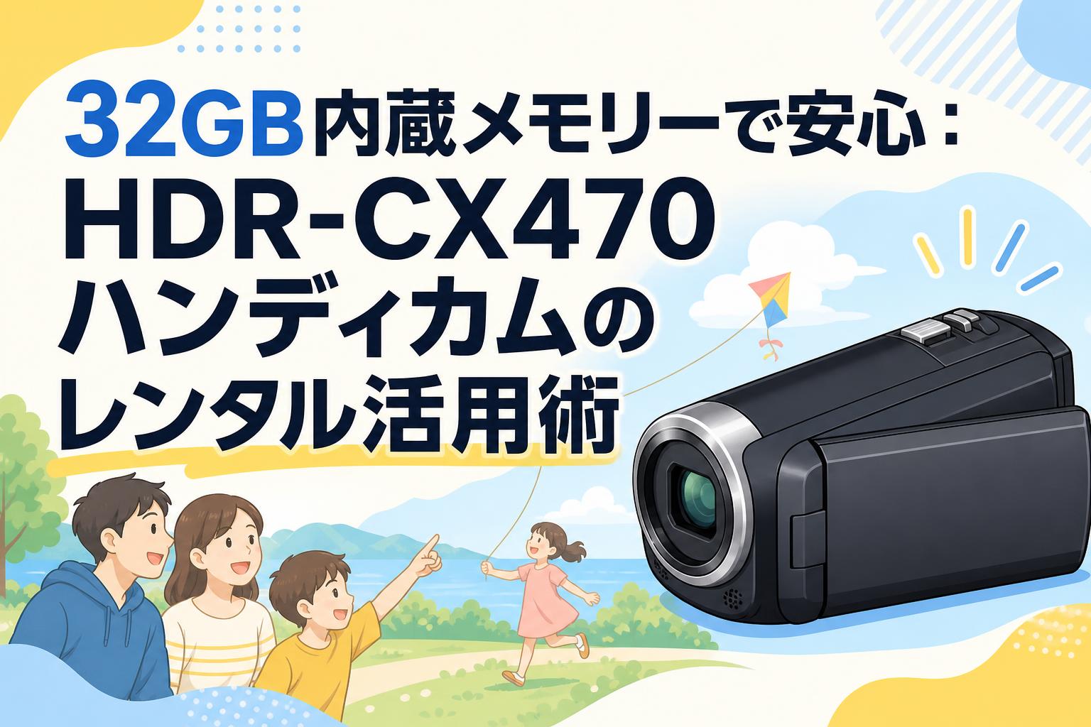 32GB内蔵メモリーで安心：HDR-CX470ハンディカムのレンタル活用術