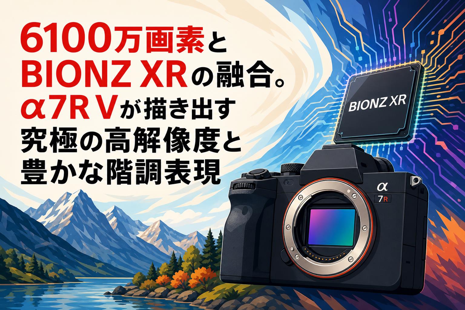 6100万画素とBIONZ XRの融合。α7R Vが描き出す究極の高解像度と豊かな階調表現