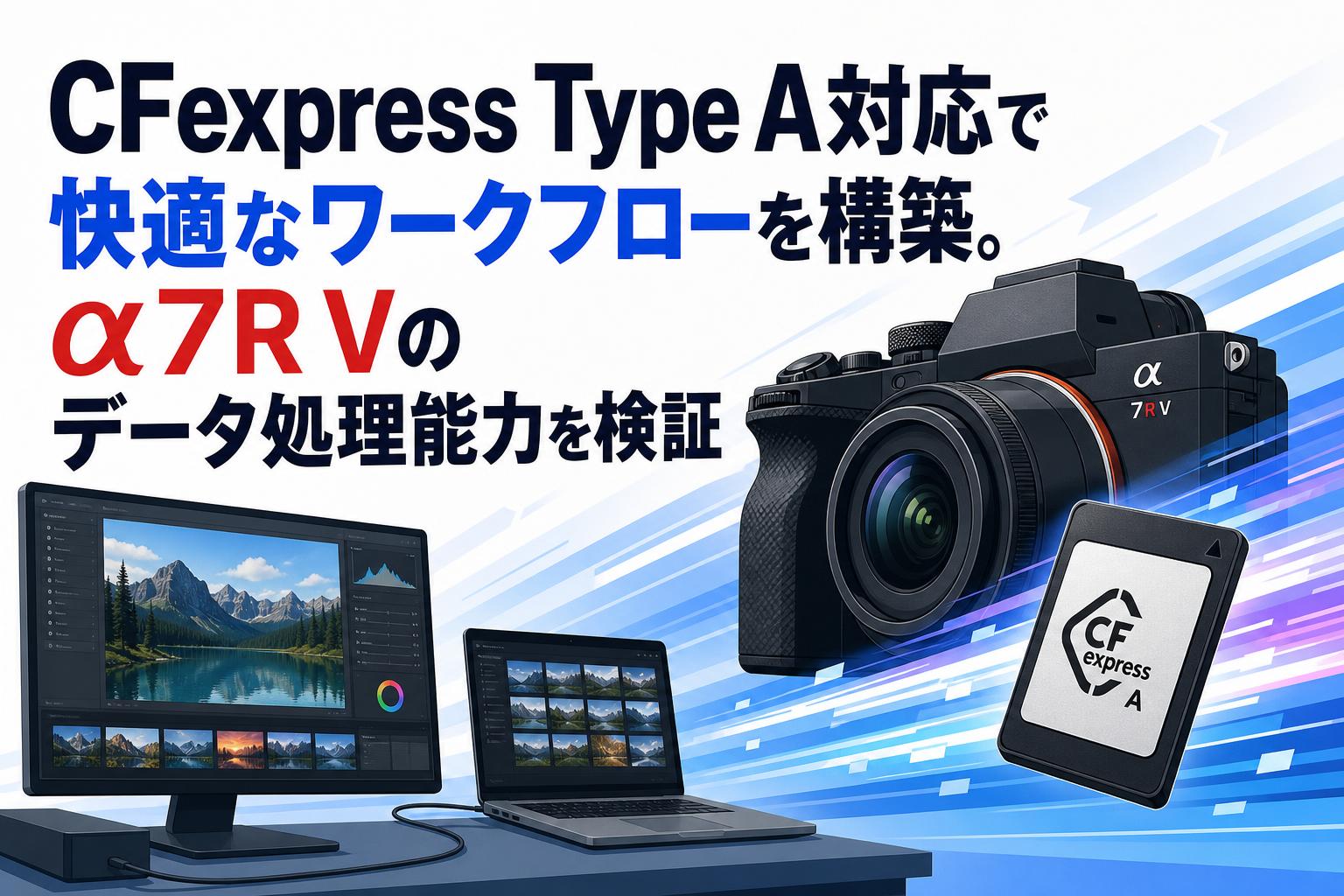 CFexpress Type A対応で快適なワークフローを構築。α7R Vのデータ処理能力を検証