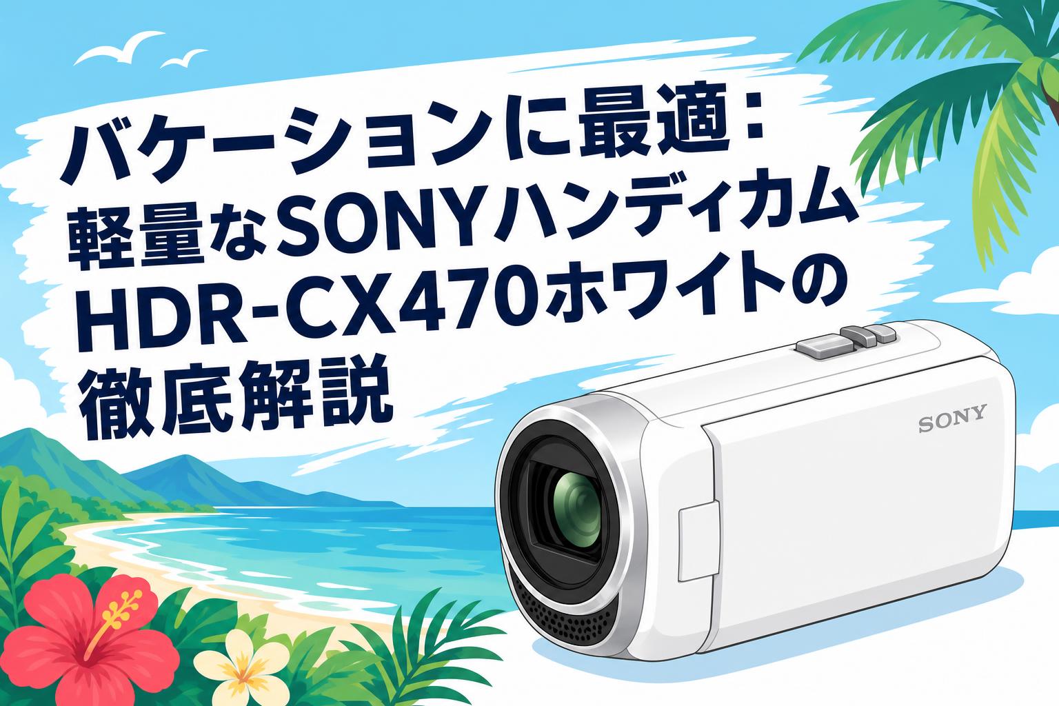 バケーションに最適：軽量なSONYハンディカムHDR-CX470ホワイトの徹底解説