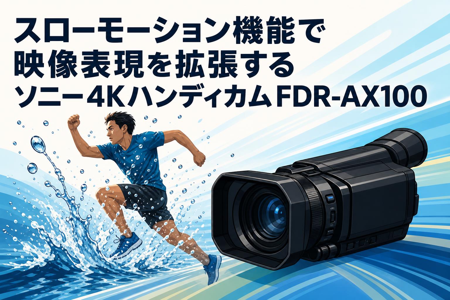 スローモーション機能で映像表現を拡張するソニー4KハンディカムFDR-AX100