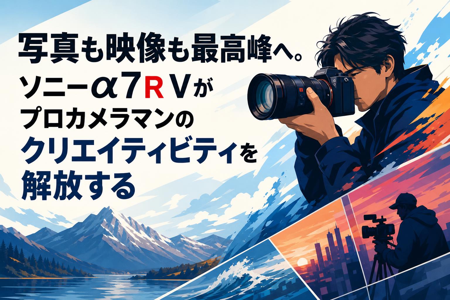 写真も映像も最高峰へ。ソニーα7R Vがプロカメラマンのクリエイティビティを解放する