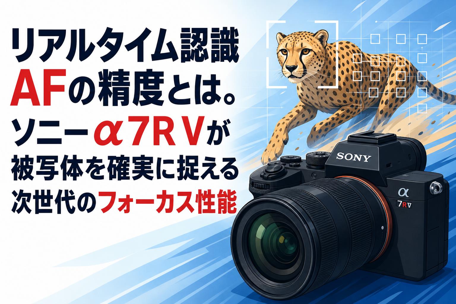 リアルタイム認識AFの精度とは。ソニーα7R Vが被写体を確実に捉える次世代のフォーカス性能