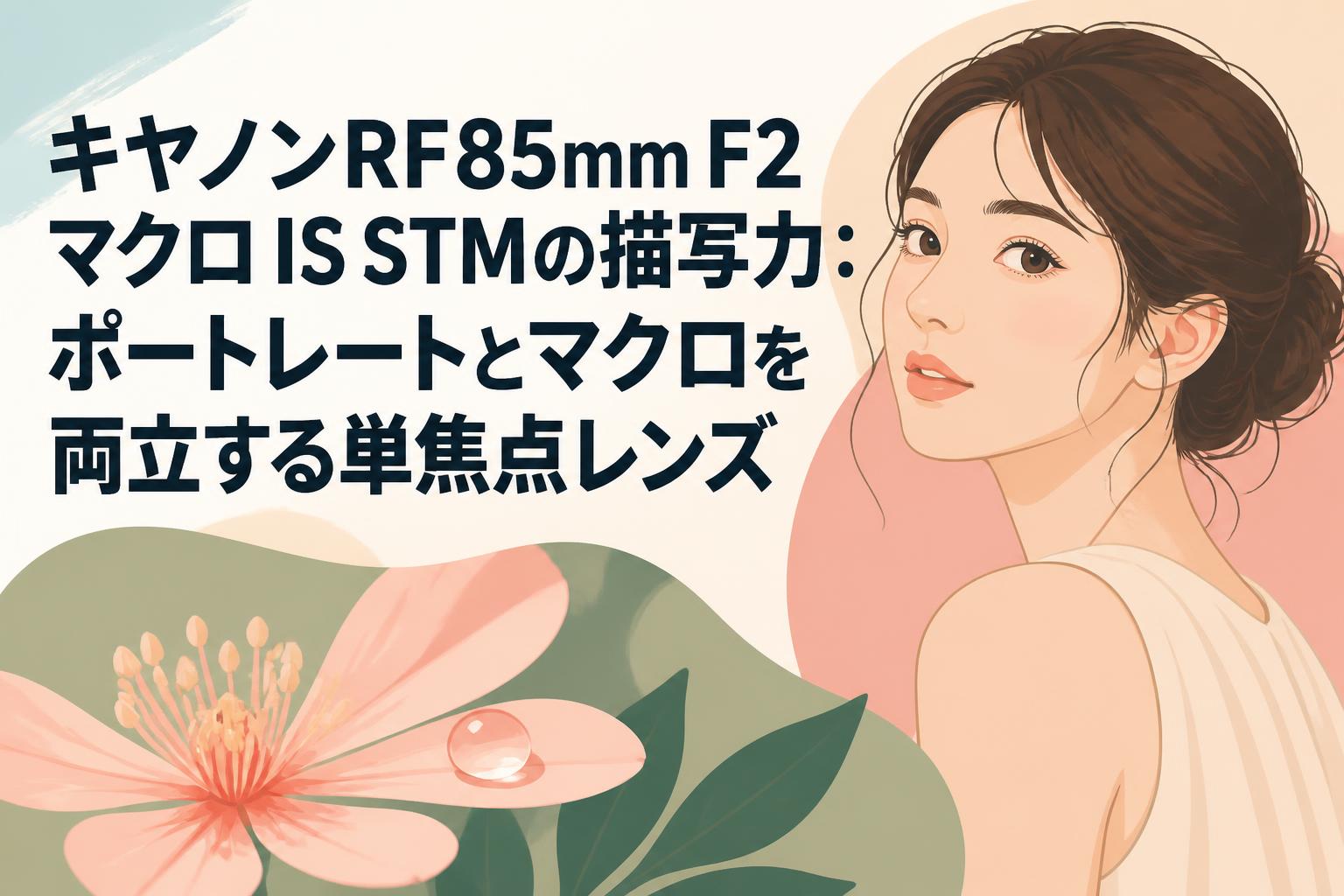 キヤノンRF85mm F2 マクロ IS STMの描写力：ポートレートとマクロを両立する単焦点レンズ