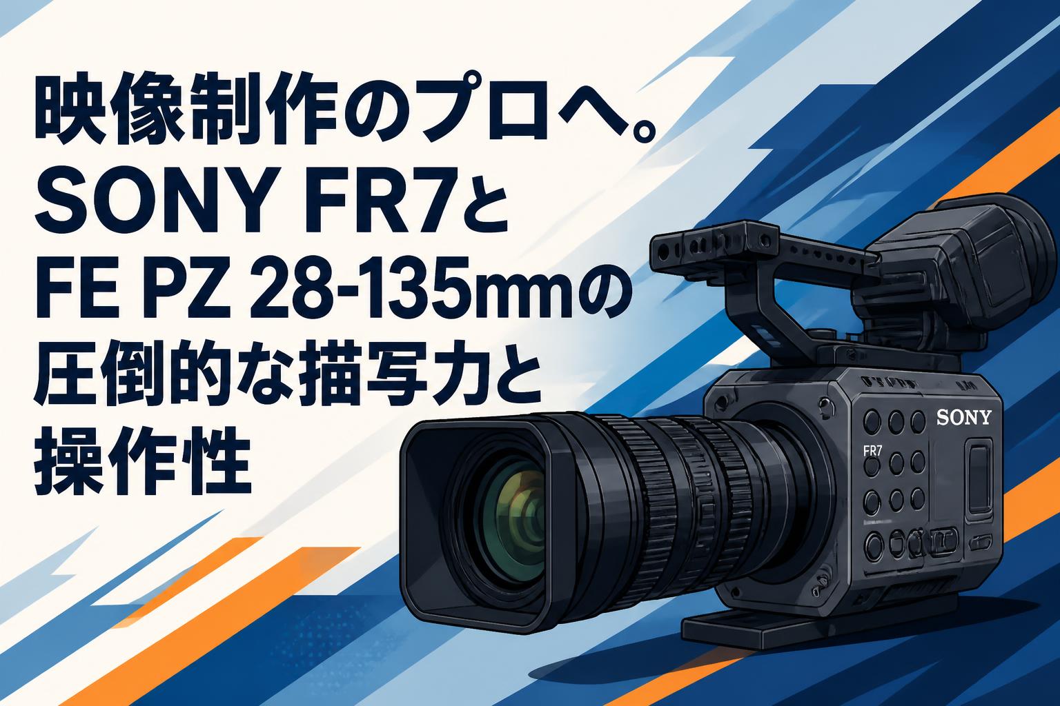 映像制作のプロへ。SONY FR7とFE PZ 28-135mmの圧倒的な描写力と操作性
