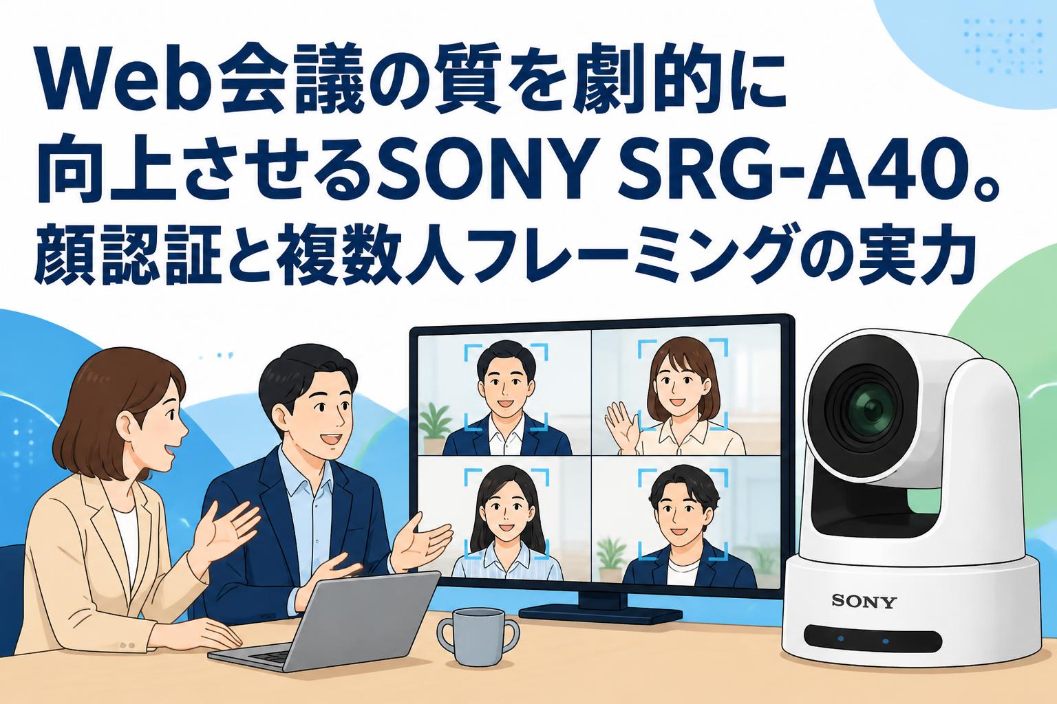 Web会議の質を劇的に向上させるSONY SRG-A40。顔認証と複数人フレーミングの実力