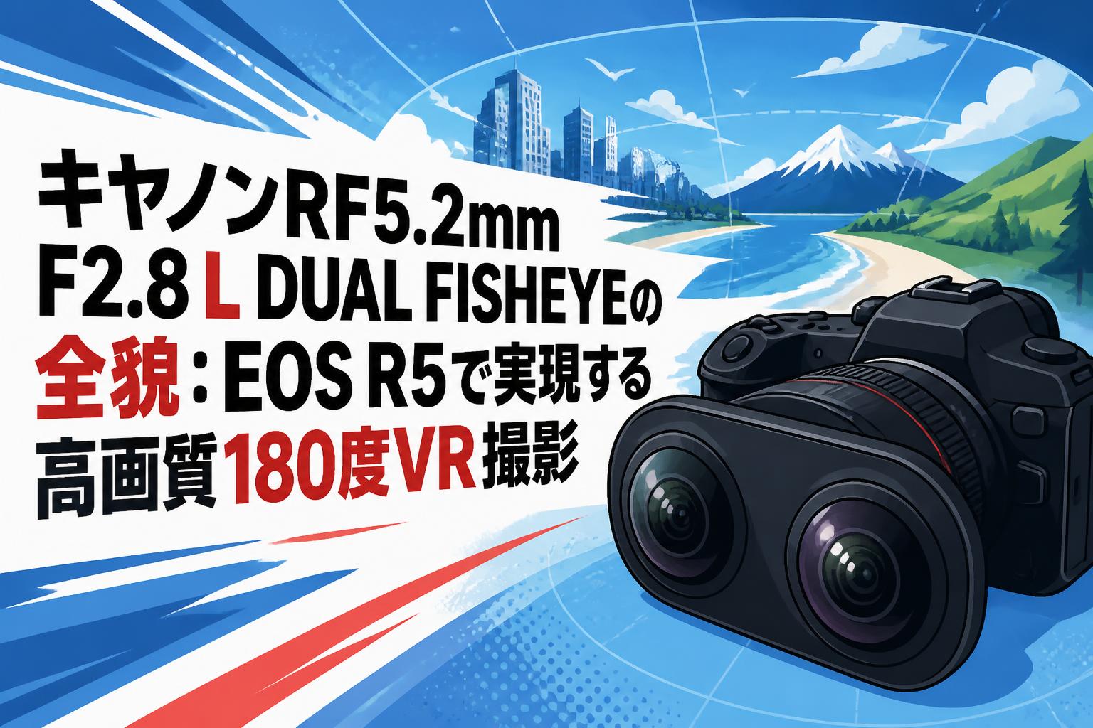キヤノンRF5.2mm F2.8 L DUAL FISHEYEの全貌：EOS R5で実現する高画質180度VR撮影