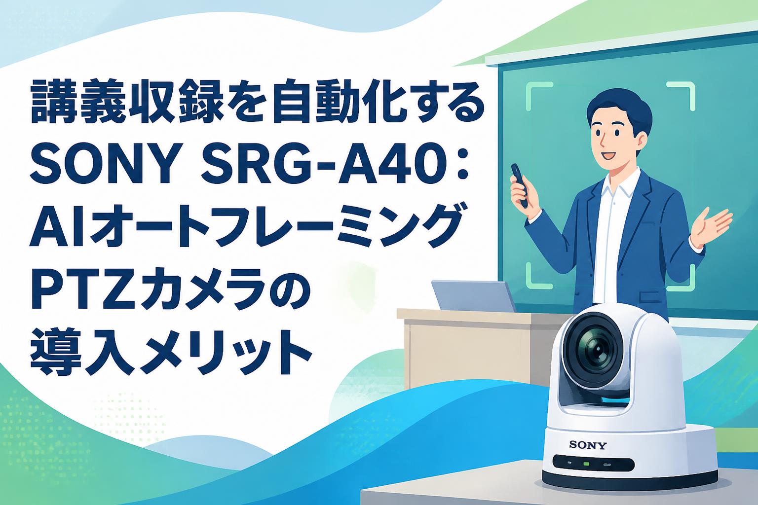 講義収録を自動化するSONY SRG-A40：AIオートフレーミングPTZカメラの導入メリット