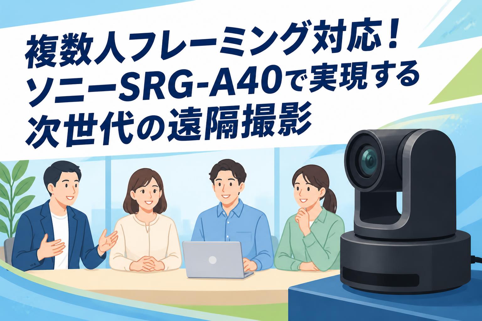 複数人フレーミング対応！ソニーSRG-A40で実現する次世代の遠隔撮影
