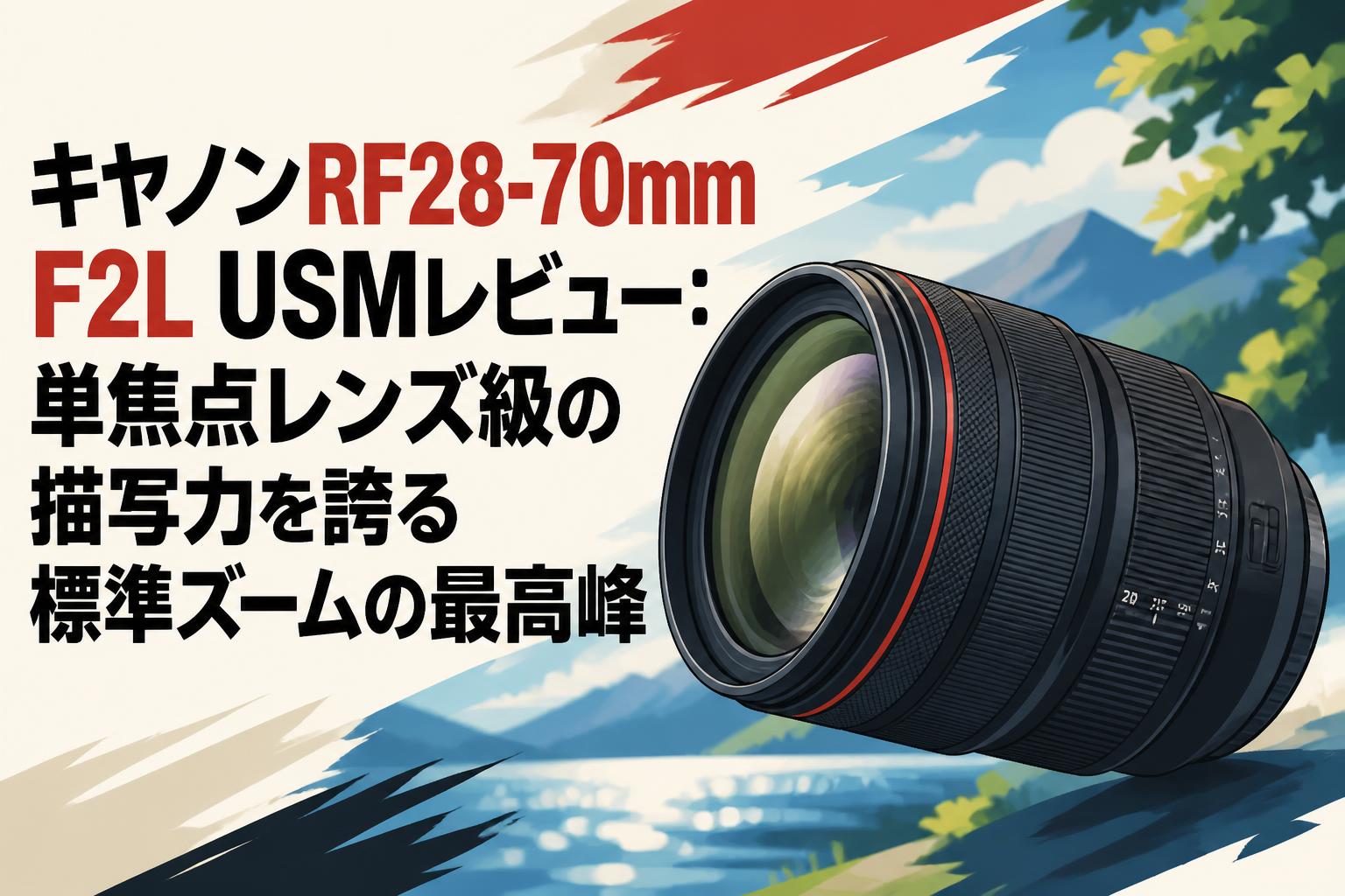 キヤノンRF28-70mm F2L USMレビュー：単焦点レンズ級の描写力を誇る標準ズームの最高峰
