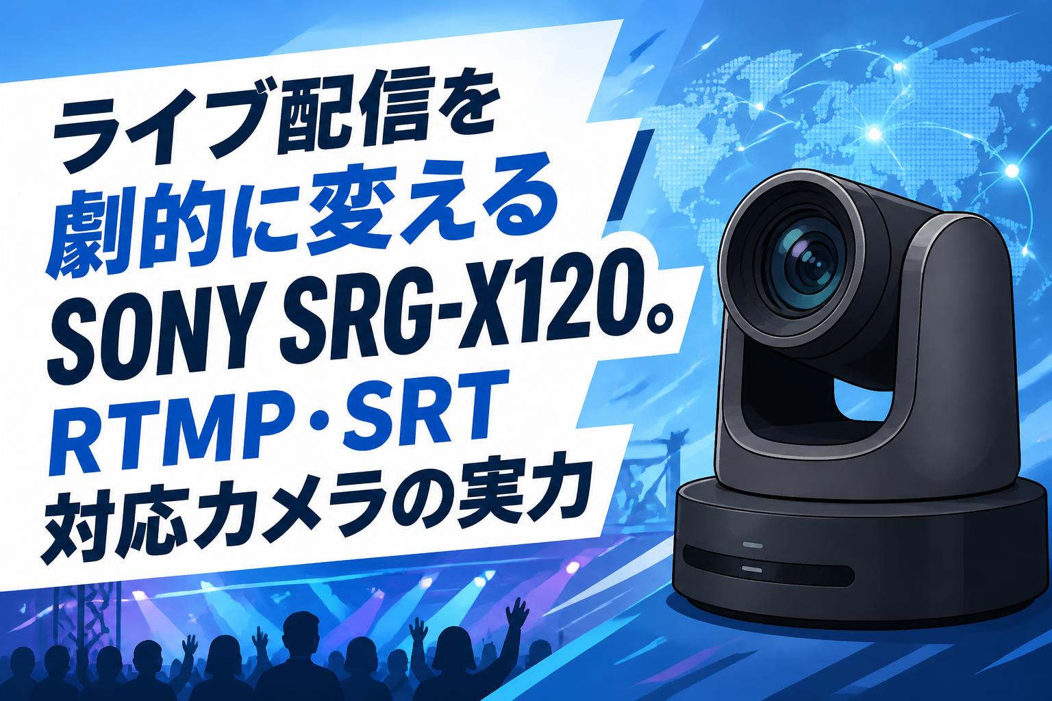 ライブ配信を劇的に変えるSONY SRG-X120。RTMP・SRT対応カメラの実力