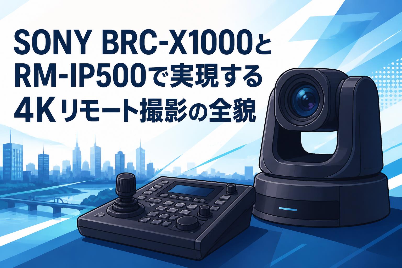 SONY BRC-X1000とRM-IP500で実現する4Kリモート撮影の全貌