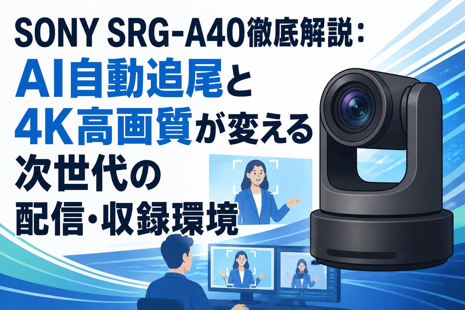 SONY SRG-A40徹底解説：AI自動追尾と4K高画質が変える次世代の配信・収録環境