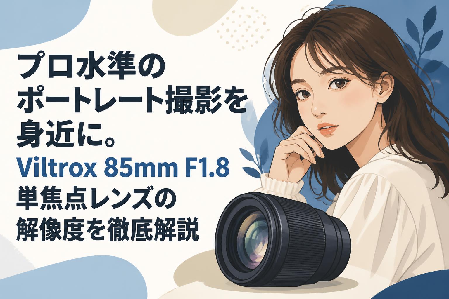 プロ水準のポートレート撮影を身近に。Viltrox 85mm F1.8単焦点レンズの解像度を徹底解説