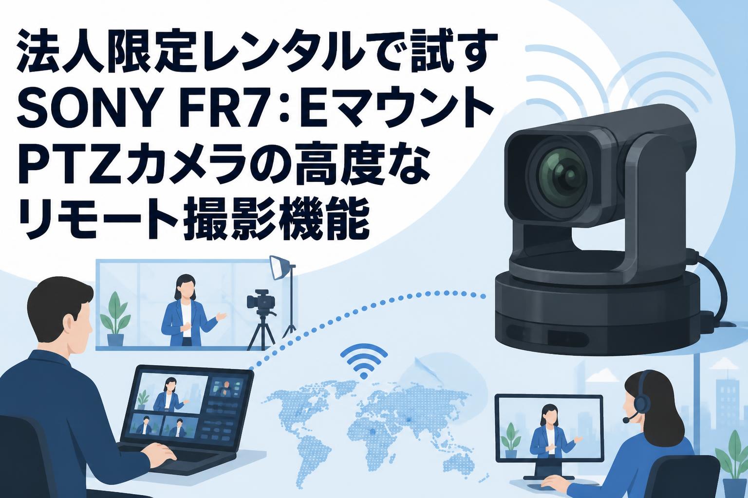 法人限定レンタルで試すSONY FR7：EマウントPTZカメラの高度なリモート撮影機能